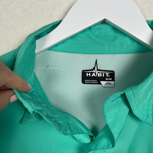 Habit Vented Fishing Hiking Short Sleeve Sun Blocking Protection 40+ UPF -Medium - Picture 4 of 14